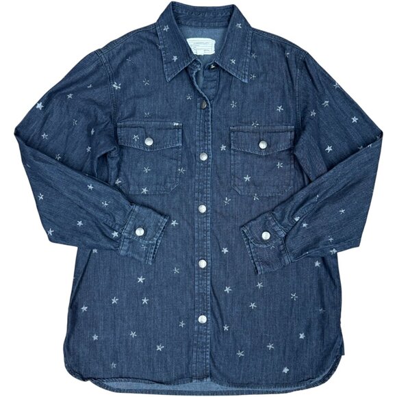 EUC Women's CURRENT/ELLIOT The Perfect Shirt‎ w/o Epaulettes | Size 2 - Picture 1 of 7